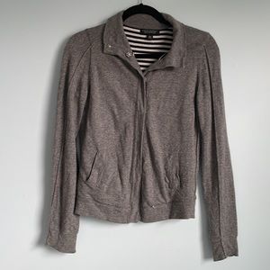 Banana Republic Wool Cashmere Blend Grey Knit Cardigan Size M